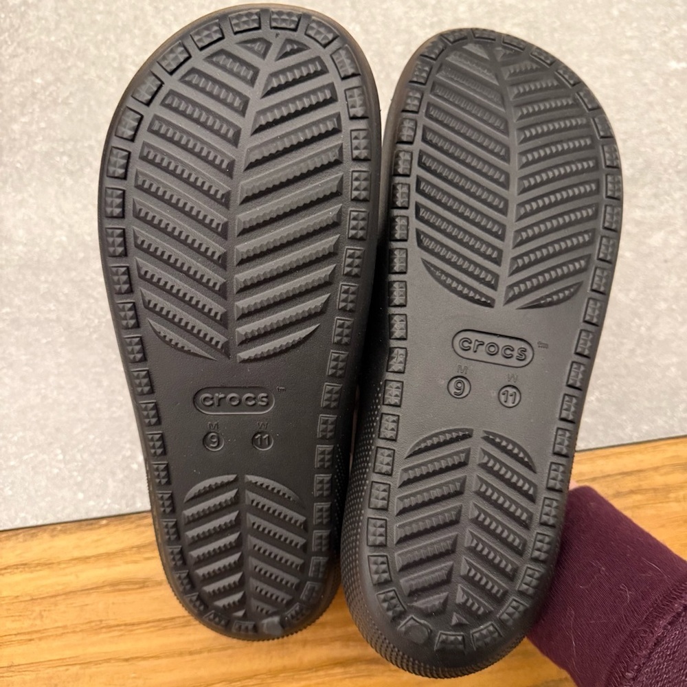 CROCS Classic Slide Black Women Size 11 - Picture 6 of 7